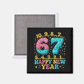 67 Meme Countdown Happy New Year Funny Drip Number マグネット (正面/裏面)