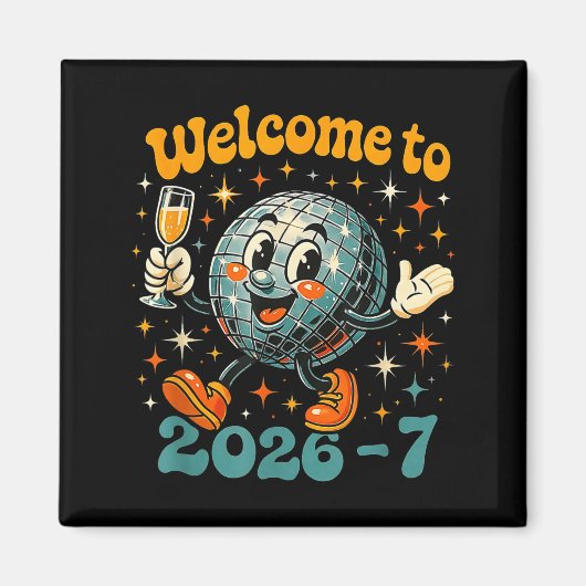 67 Meme Countdown Happy New Year Funny Drip Number マグネット (正面)