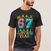 67 Meme Countdown Happy New Year Funny Drip Number Tシャツ (正面)