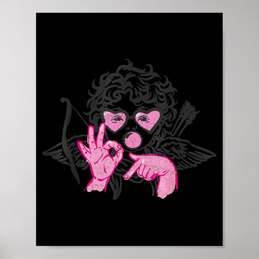 67 Meme Cud Hands Bubble Gum Six Seven Meme Valent ポスター (正面)