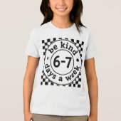 67 Meme, dabbing, 6 7 Numbers, Six Seven Bruh, 6th トライブレンドＴシャツ (正面)