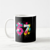 67 Meme Drip Spray Paint Six Seven 80s Bright Colo コーヒーマグカップ (左)