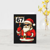 67 Meme Funny 6-7 Six Seven Christmas For Men Wome カード (黄色い花)
