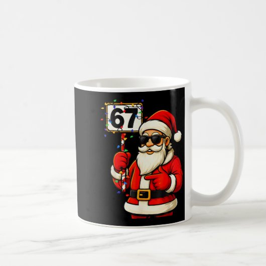 67 Meme Funny 6-7 Six Seven Christmas For Men Wome コーヒーマグカップ (右)