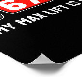 67 Meme Funny 6 7 Six Seven Gym Workout Lifting We ポスター (角)