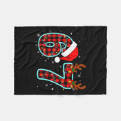 67 Meme Funny Christmas Red Plaid Xmas Pajamas Sla フリースブランケット (正面(横))