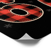 67 Meme Funny Christmas Red Plaid Xmas Pajamas Sla ポスター (角)