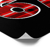 67 Meme Funny Christmas Red Plaid Xmas Pajamas Sla ポスター (角)