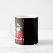 67 Meme Funny Christmas Santa Six Seven  コーヒーマグカップ (正面左)