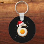 67 Meme Funny Number 6 Egg Bacon Matching Christma キーホルダー (正面)