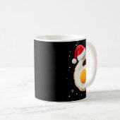 67 Meme Funny Number 6 Egg Bacon Matching Christma コーヒーマグカップ (正面右)