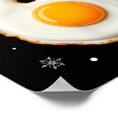 67 Meme Funny Number 6 Egg Bacon Matching Christma ポスター (角)