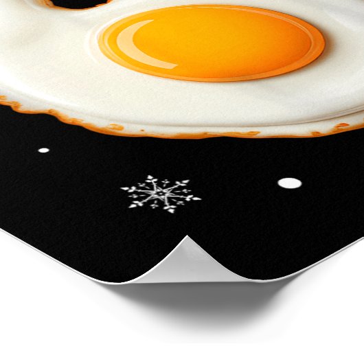 67 Meme Funny Number 6 Egg Bacon Matching Christma ポスター (角)