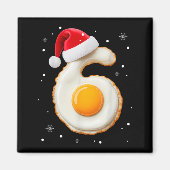 67 Meme Funny Number 6 Egg Bacon Matching Christma マグネット (正面)