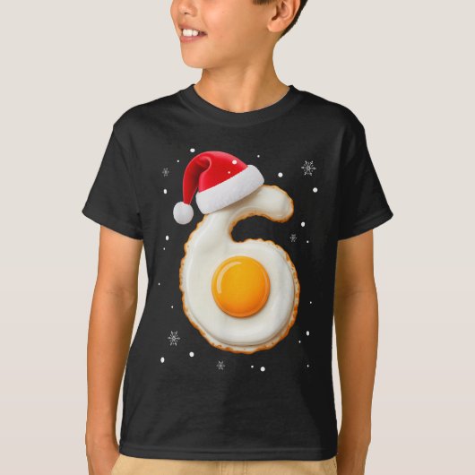 67 Meme Funny Number 6 Egg Bacon Matching Christma Tシャツ (正面)