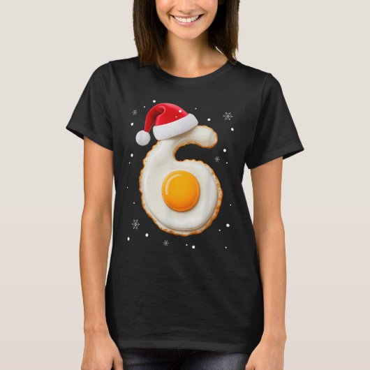 67 Meme Funny Number 6 Egg Bacon Matching Christma Tシャツ (正面)