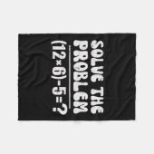 67 Meme Funny Pemdas Elementary Math Teacher Six S フリースブランケット (正面(横))