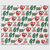 67 Meme Funny Santa Christmas Gift Wrap For Teen  ラッピングペーパー (フラット)