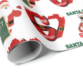 67 Meme Funny Santa Christmas Gift Wrap For Teen  ラッピングペーパー (ロールコーナー)