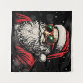 67 Meme Funny Santa Says Six Seven Christmas タペストリー (正面(横))