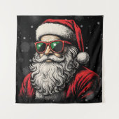 67 Meme Funny Santa Says Six Seven Christmas タペストリー (正面)