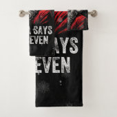 67 Meme Funny Santa Says Six Seven Christmas バスタオルセット (インサイチュ)