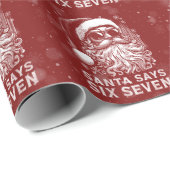 67 Meme Funny Santa Says Six Seven Christmas ラッピングペーパー (ロールコーナー)