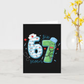 67 Meme Funny School Nurse Six Seven Meme Nursing  カード (黄色い花)