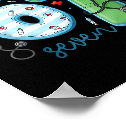 67 Meme Funny School Nurse Six Seven Meme Nursing  ポスター (角)