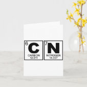 67 Meme Funny Science Teacher Periodic Table Retro カード (黄色い花)