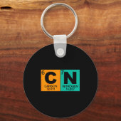 67 Meme Funny Science Teacher Periodic Table Retro キーホルダー (正面)