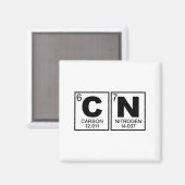 67 Meme Funny Science Teacher Periodic Table Retro マグネット (正面/裏面)