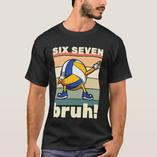 67 Meme Funny Six Seven Bruh Kids Boys Girls Dab V Tシャツ (正面)
