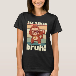 67 Meme Funny Six Seven Bruh Kids Boys Girls Dabbi Tシャツ