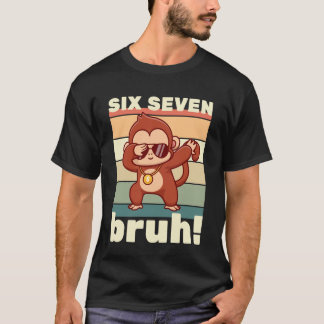 67 Meme Funny Six Seven Bruh Kids Boys Girls Dabbi Tシャツ