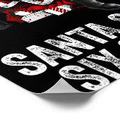 67 Meme Funny Six Seven Christmas 6-7 Meme Santa 6 ポスター (角)