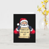 67 Meme Funny Six Seven Christmas For Men Women Ki カード (黄色い花)