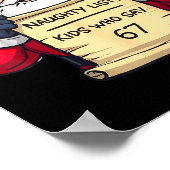 67 Meme Funny Six Seven Christmas For Men Women Ki ポスター (角)