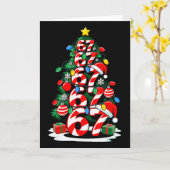 67 Meme Funny Six Seven Christmas Tree Lights Xmas カード (黄色い花)