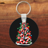 67 Meme Funny Six Seven Christmas Tree Lights Xmas キーホルダー (正面)