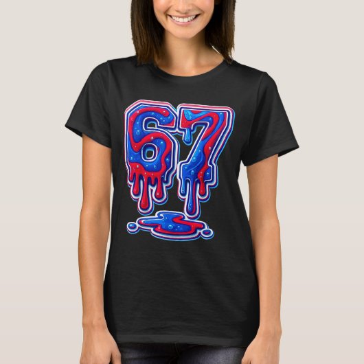 67 Meme Funny Six Seven For Boys And Girls Cool  Tシャツ (正面)