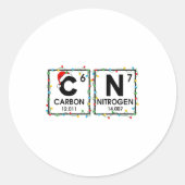 67 Meme Funny Teacher Science Periodic Table 67 Ch ラウンドシール (正面)