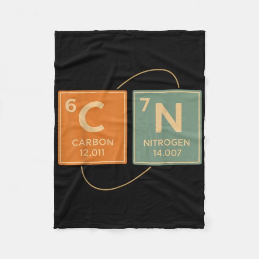 67 Meme Funny Teacher Science Periodic Table Retro フリースブランケット (正面)