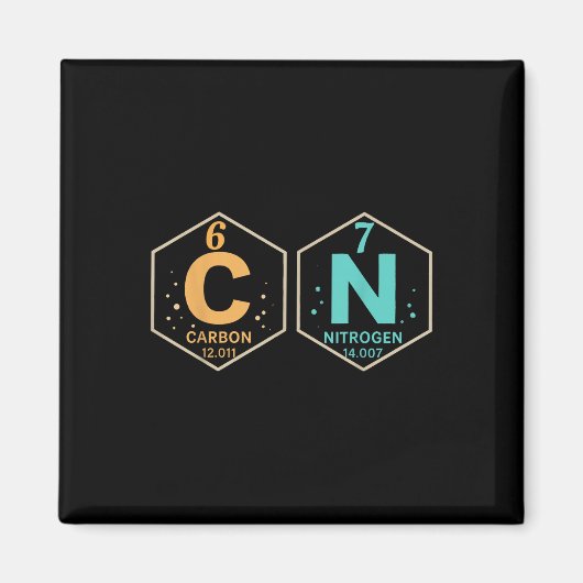 67 Meme Funny Teacher Science Periodic Table Retro マグネット (正面)