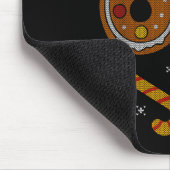 67 Meme Gingerbread Candy Cane Christmas Ugly Swea マウスパッド (コーナー)
