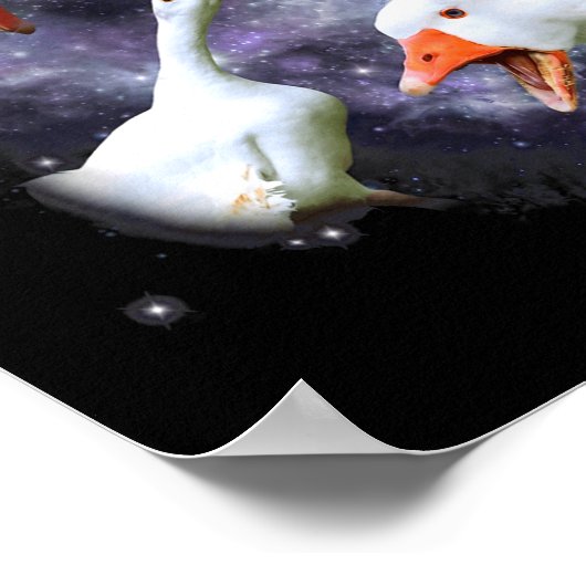 67 Meme Goose Howling At The Moon Funny Six Seven  ポスター (角)