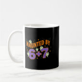 67 Meme Halloween Costume Haunted By 6-7 コーヒーマグカップ (左)