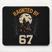 67 Meme Halloween Costume Haunted By 6-7 Brainrot  マウスパッド (正面)
