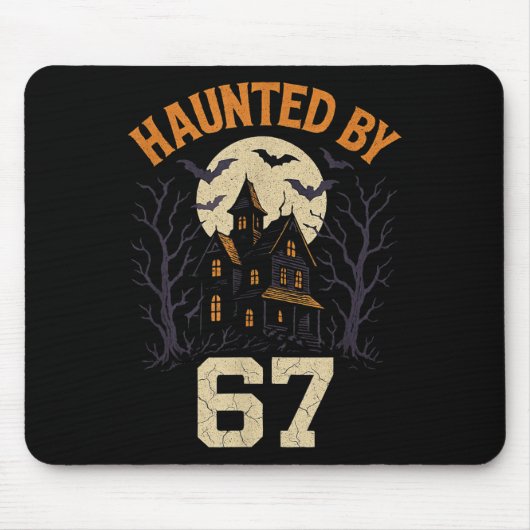 67 Meme Halloween Costume Haunted By 6-7 Brainrot  マウスパッド (正面)
