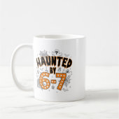 67 Meme Halloween Haunted- Funny Ghost And Pumpkin コーヒーマグカップ (左)